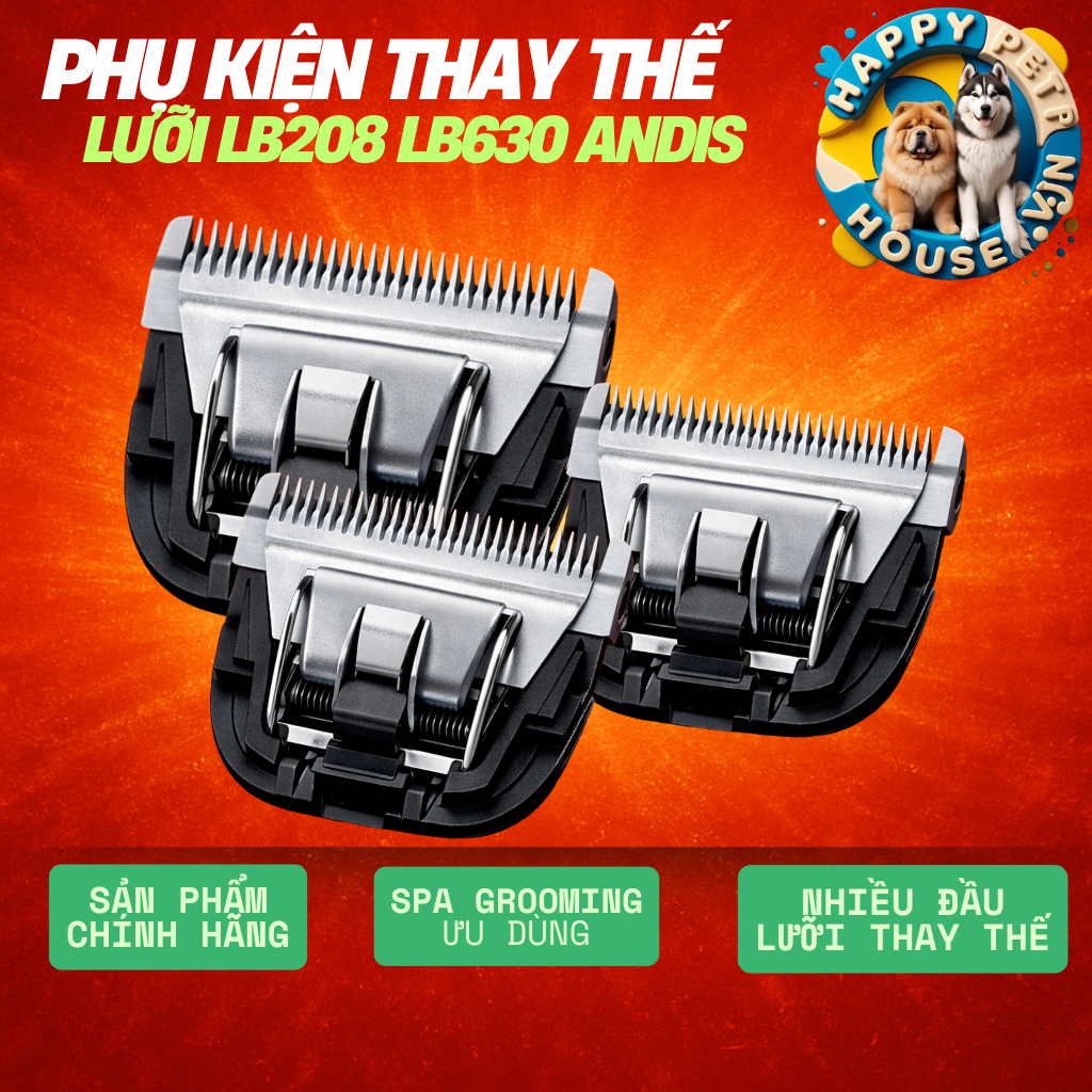 Lưỡi Tông Đơ Cắt Lông Chó Mèo 2F 4F 5F 7F cho máy LB208 và LB630 – Lắp Là Dùng | Phụ Kiện Thay Thế C