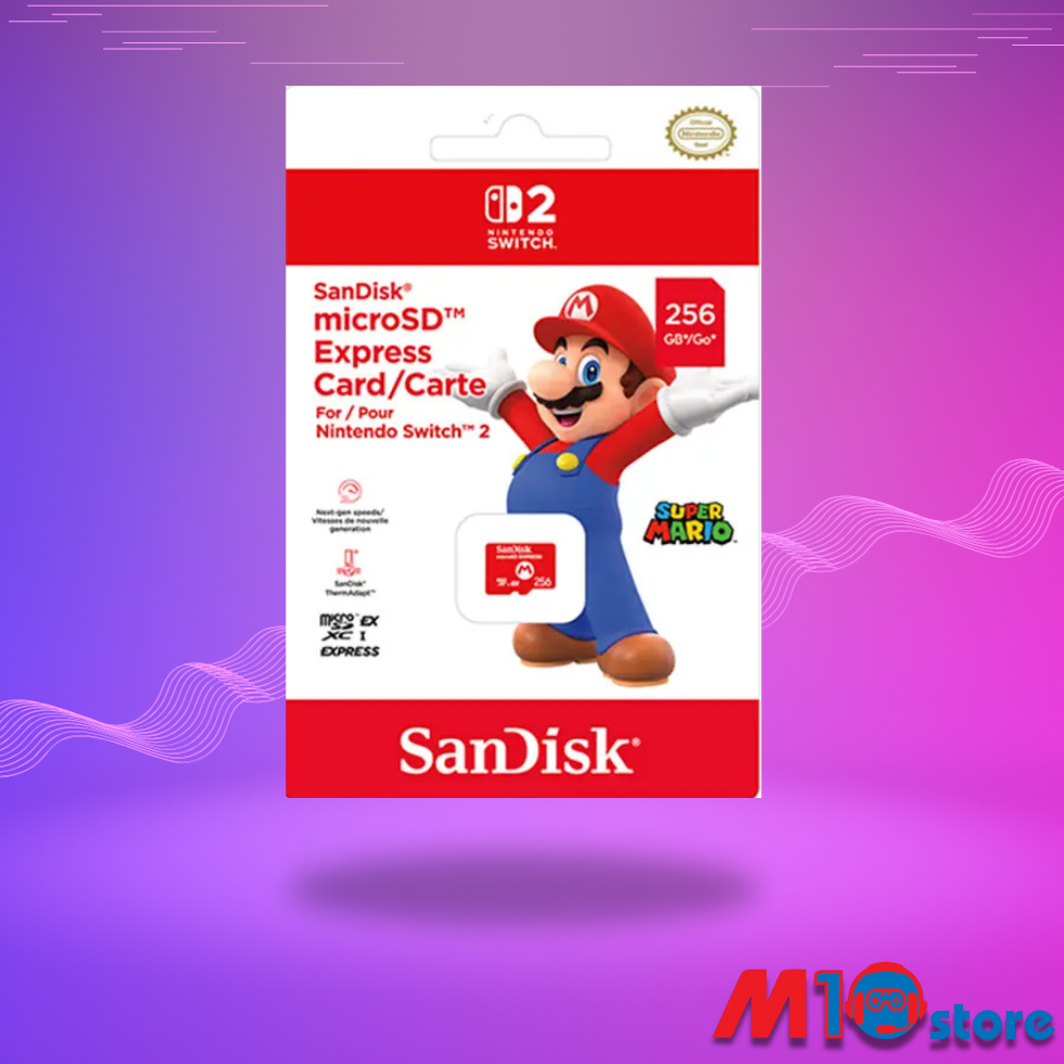 Sandisk Micro SD Express 256GB SD Card - Super Mario