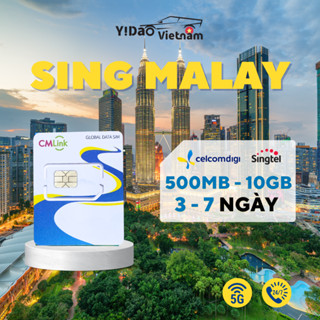 Sim du lịch Singapore Malaysia, sim data tốc độc cao, kết nối ổn định, không nghe gọi