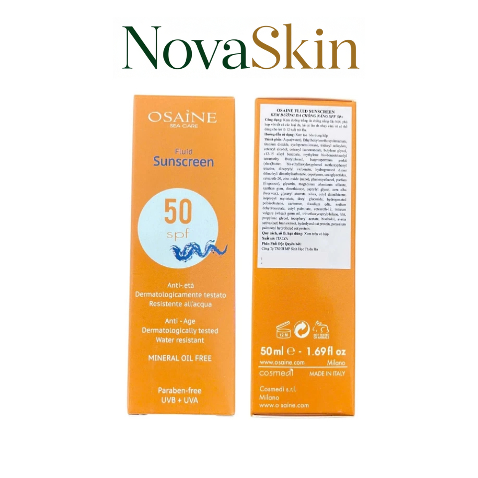 [50mL] Kem dưỡng da chống nắng OSAINE FLUID SUNCREEN SPF 50