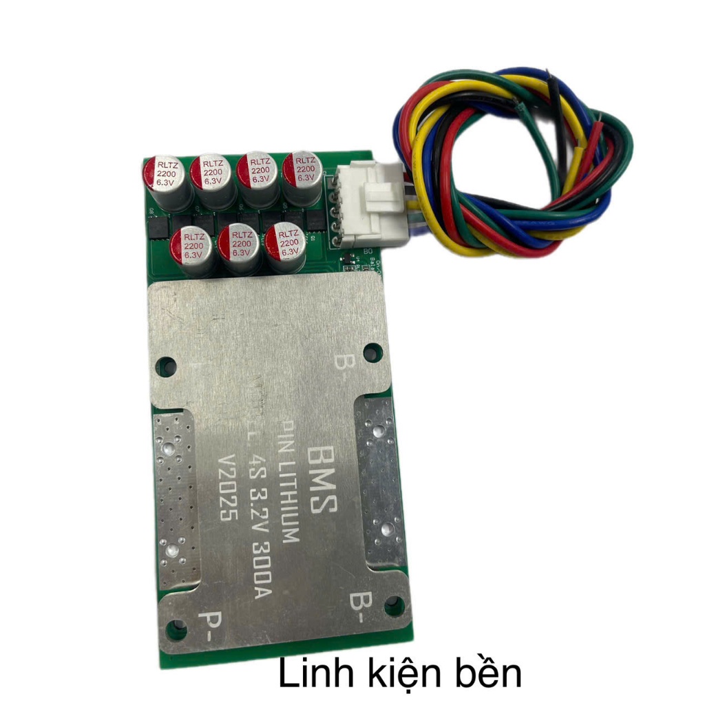 Mạch BMS 4S 300A cân bằng 6A cho pin 3.2V.