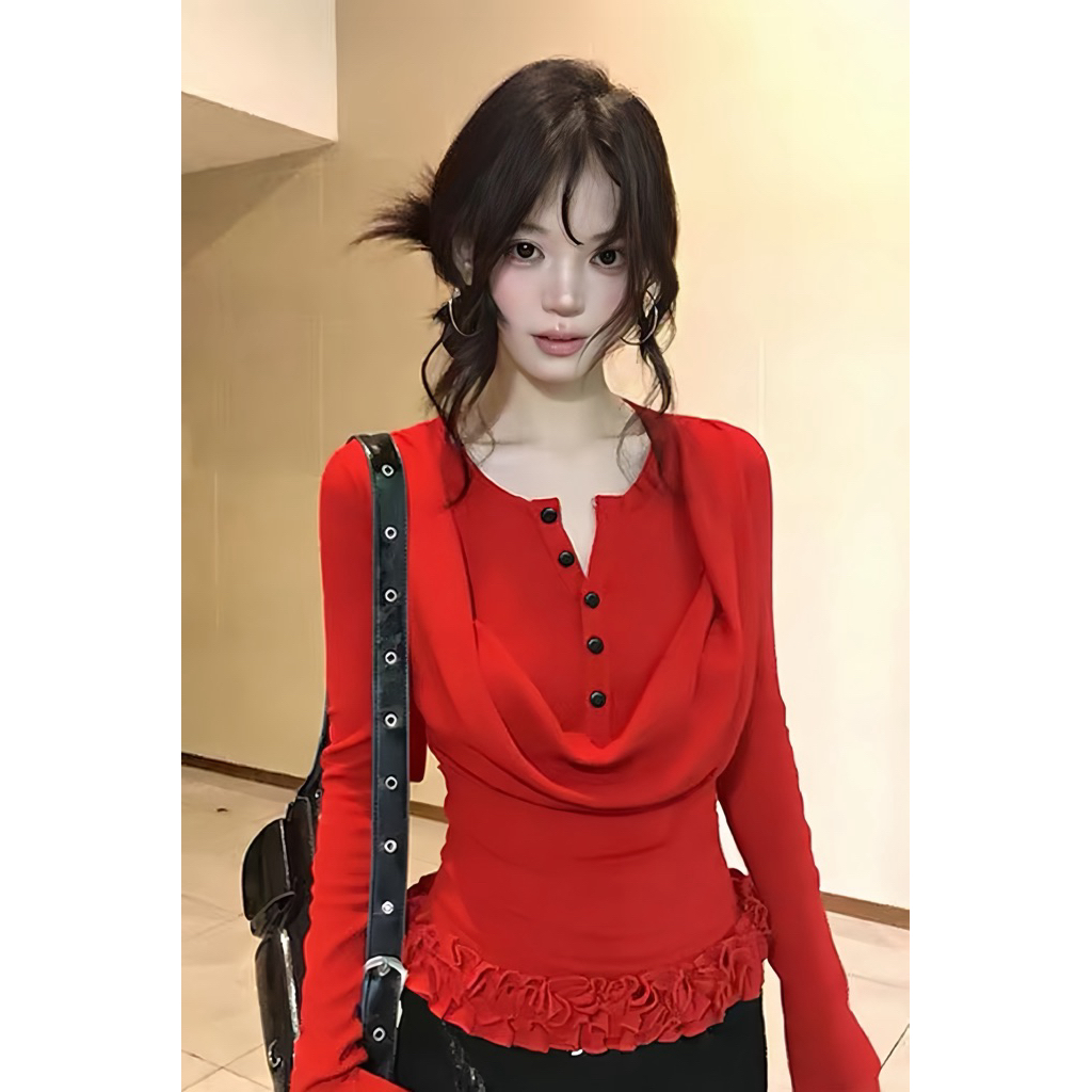 LASSIE BIGSIZE| Áo trễ vai tay dài giúp thon gọn và co giãn cực tốt BIGSIZE (60 - 80KG) - HANA TOP