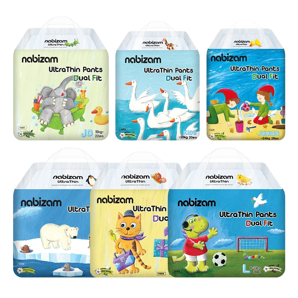 [Live KOL] Tã Bỉm Quần NABIZAM ULTRA THIN 4 Mùa, Mềm Mỏng, Thấm Hút Vượt Trội Hơn, Size M-4XL Cho Bé
