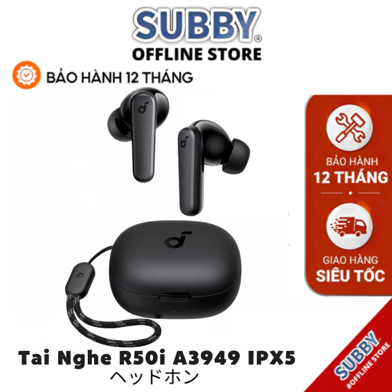 Tai nghe bluetooth R50i 10mm Drivers Bluetooth 5.3 Thời gian phát 30 giờ A3949 soundcore