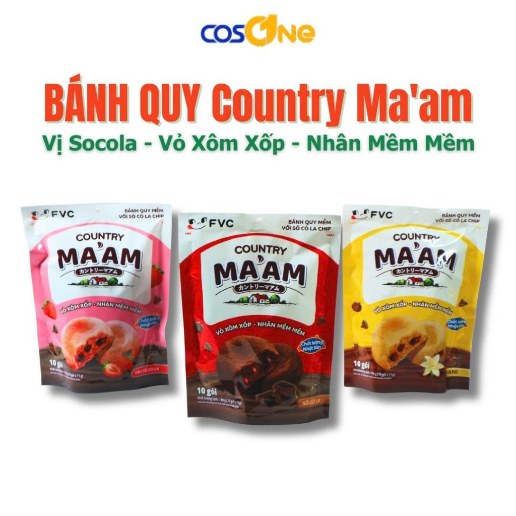 Bánh Quy Mềm Country Ma'am Fujiya – Hương Vị Nướng Truyền Thống Từ Nhật Bản