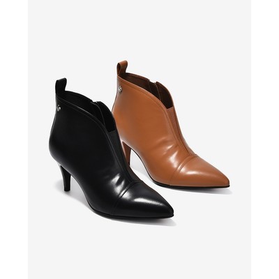 [Mẫu mới] Giày Boot Nữ Zucia Mũi Nhọn Cổ Khoét Phối Thun - GTHB2