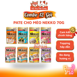 Combo 12 gói Pate Nekko cho Mèo 70g