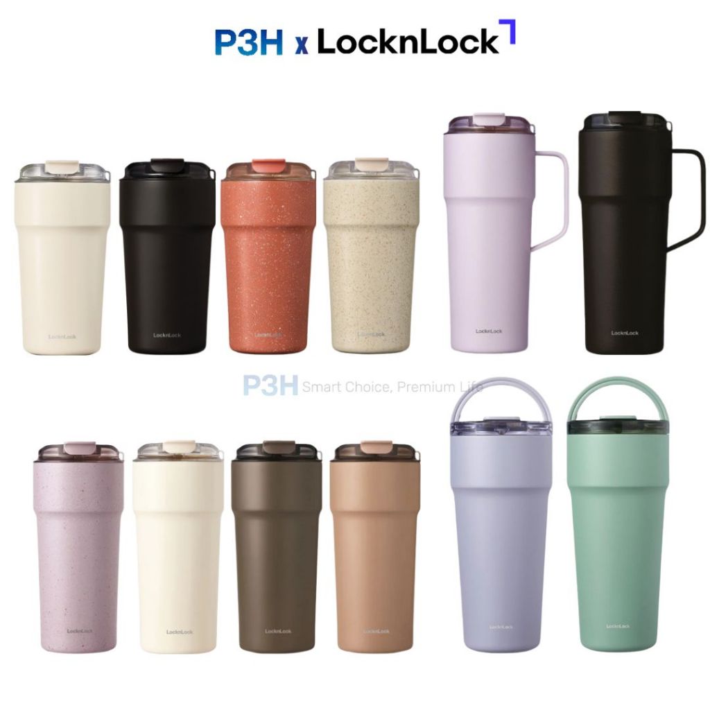 Ly Giữ Nhiệt LocknLock Inox Phủ Sứ An Toàn Thực Phẩm dung tích từ 500 đến 900ml LHC4357 LHC4359 LHC4