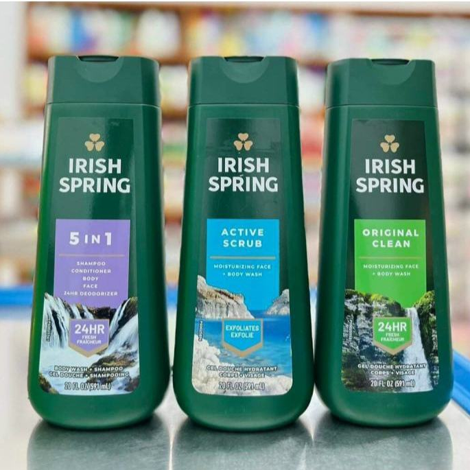 Sữa tắm gội nam Irish Spring của Mỹ