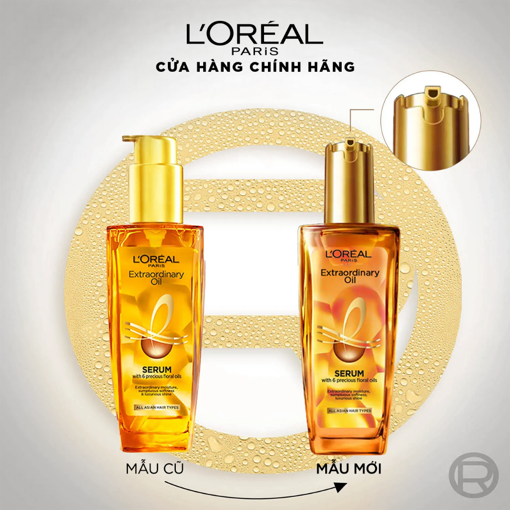 Bộ gội xả dưỡng tóc suôn mượt tóc cao cấp L'Oreal Paris Sleek 440ml x2 & Dầu dưỡng chiết xuất tinh dầu 30ml | BigBuy360 - bigbuy360.vn