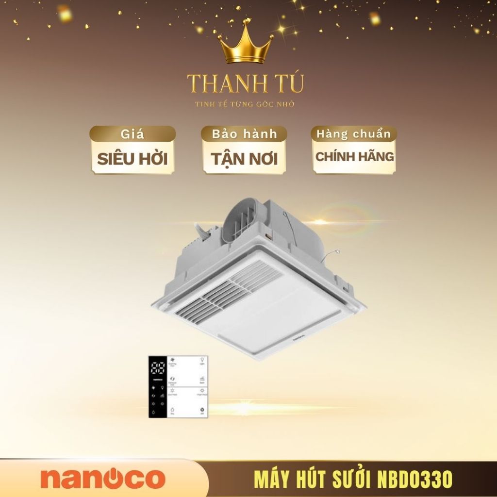 Quạt hút sưởi Nanoco NBD0330 - Đa Năng, Hoạt Động Êm Ái