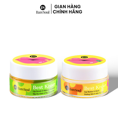 Bộ đôi giảm thâm môi, dưỡng ẩm căng mọng, làm hồng tự nhiên Baresoul Lip Butter & Mask 10g + Sweet Talker 20g