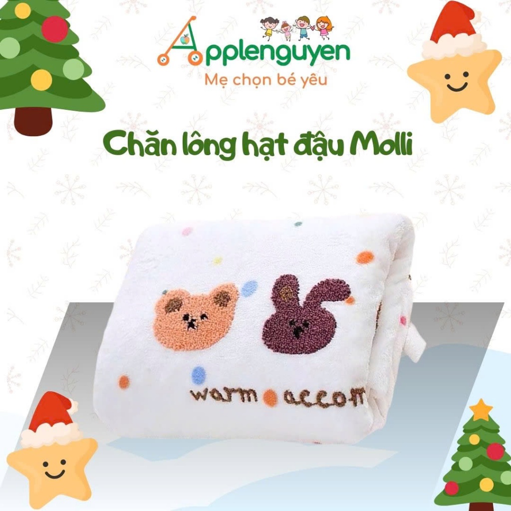 Chăn lông hạt đậu Molli | Applenguyen94