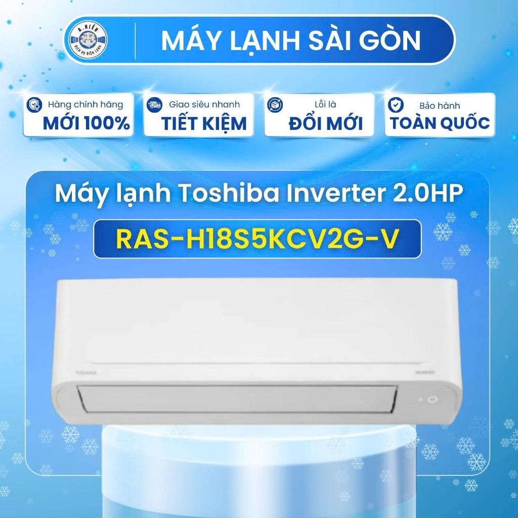 ❄️ Máy Lạnh Toshiba Inverter 2 HP RAS-H18S5KCV2G-V – Làm Lạnh Mạnh Mẽ, Tiết Kiệm Điện, Bền Bỉ