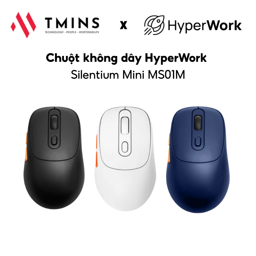 Chuột không dây HyperWork Silentium Mini MS01M