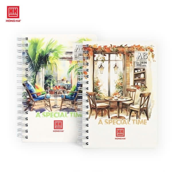 -Sổ Lò Xo A5 (200TR) Hồng Hà