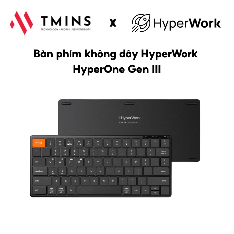 Bàn phím không dây HyperWork HyperOne Gen III