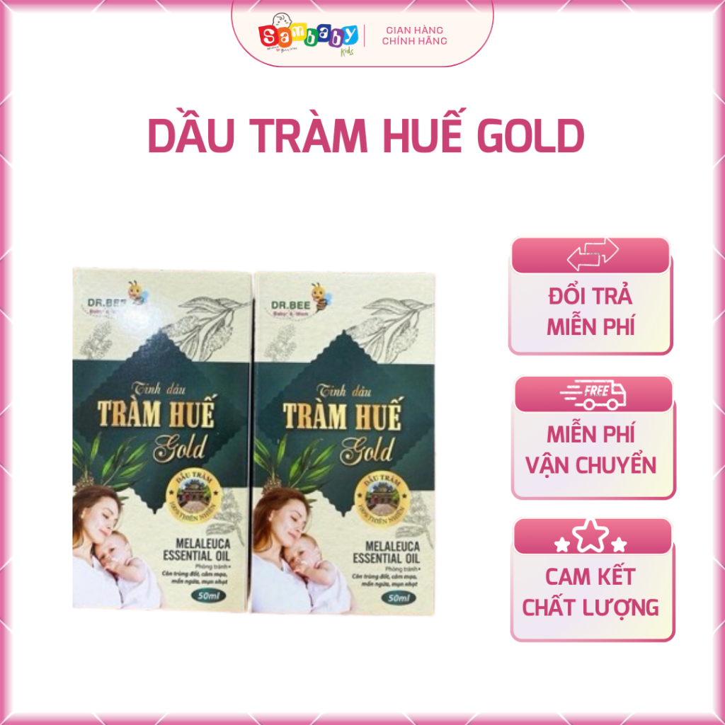Tinh dầu tràm Huế Gold phòng tránh cảm cho bé
