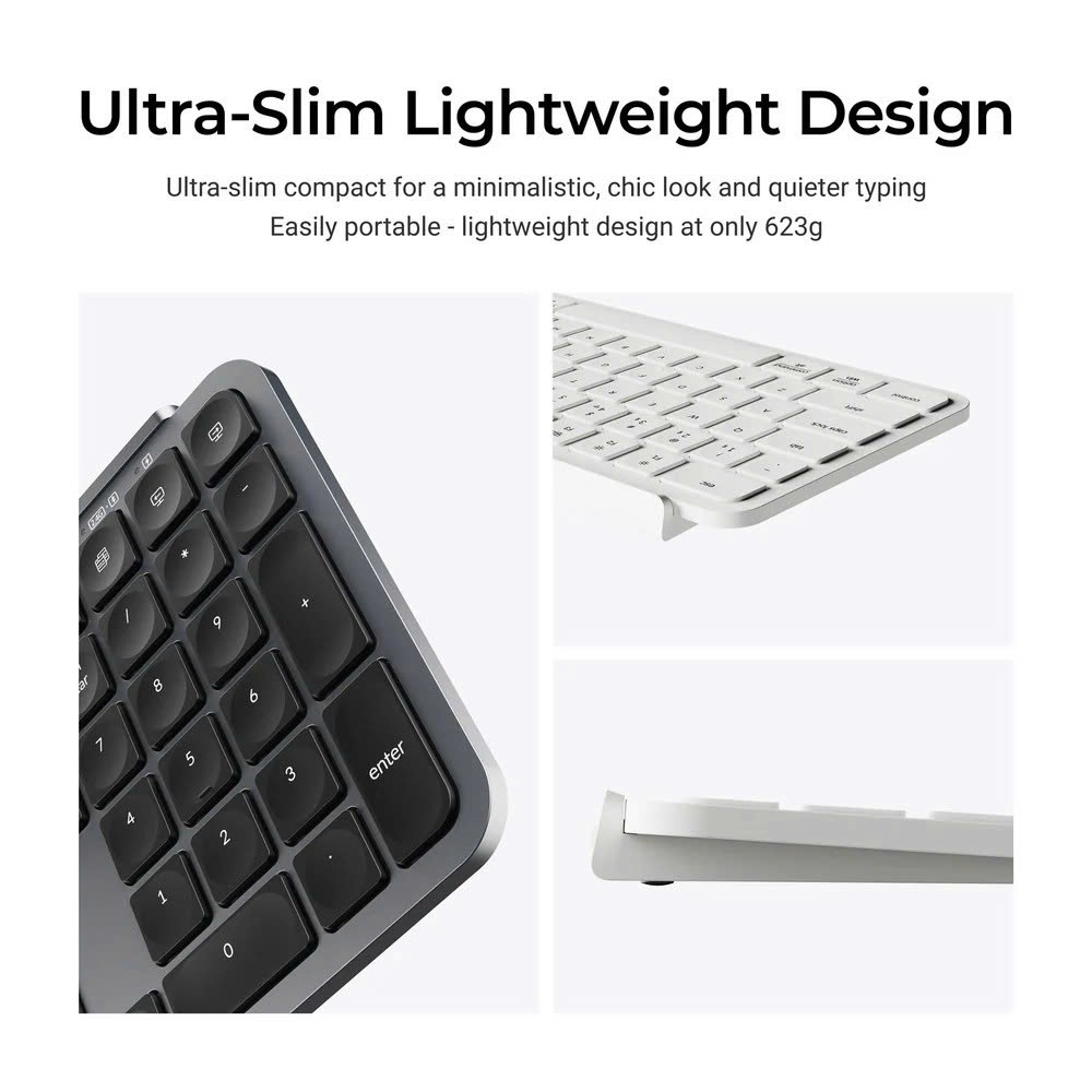 [CHÍNH HÃNG] Bàn phím không dây KEYCHRON B6 Pro Ultra-Slim 2.4hz kết nối Window/MacOS/Linux 8H sử dụng văn phòng | BigBuy360 - bigbuy360.vn