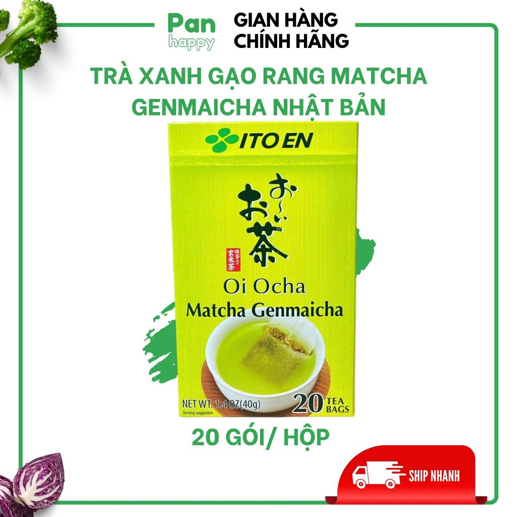 Itoen Trà Xanh Gạo Rang Matcha Genmaicha Nhật Bản 20 Túi Lọc