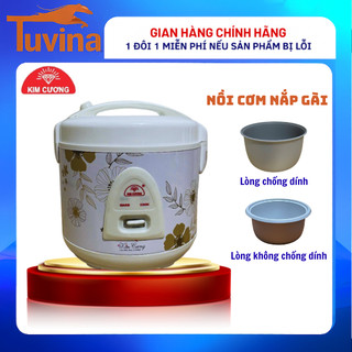 Nồi cơm điện nắp gài kim cương từ 1 lít đến 1.8 lít | lòng chống dính/không chống dính | 350-600w