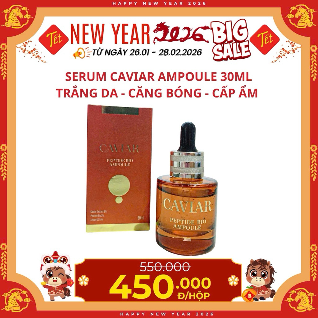 Serum Caviar - dưỡng chất giúp trắng da,mờ thâm,nám Caviar Ampoule 30ML