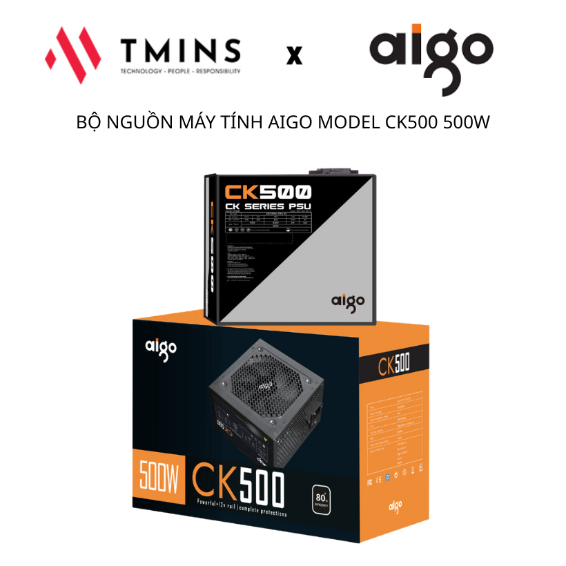 BỘ NGUỒN MÁY TÍNH AIGO MODEL CK500 500W