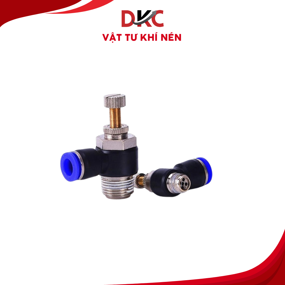 Van tiết lưu khí nén SL - Đầu nối ống van tiết lưu SL