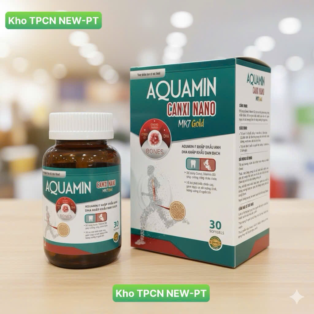 AQUAMIN CANXI NANO- Hỗ trợ phát triển chiều cao, Bổ sung AquaminF, Canxi giúp tăng chiều cao từ 6-25