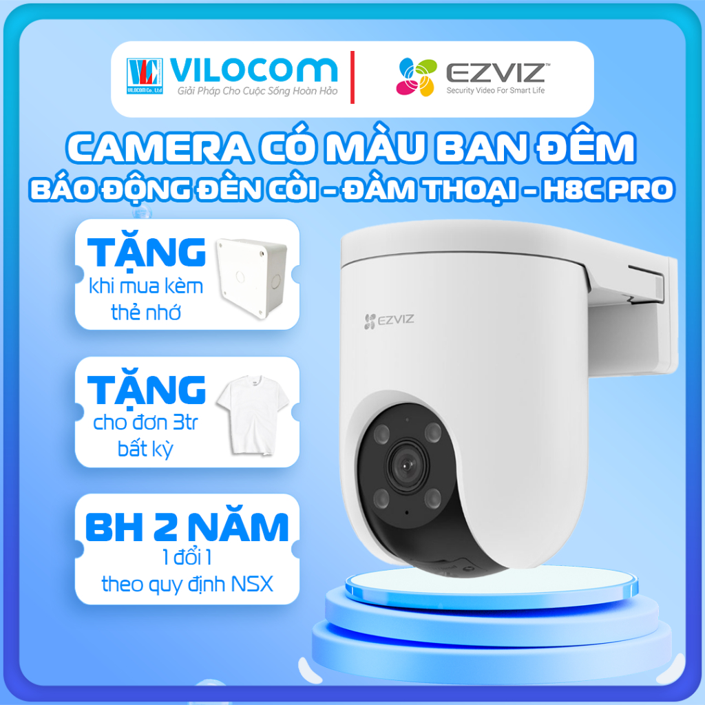 CAMERA EZVIZ H8C PRO 3mp 4mp QUAY XOAY, TỰ ĐỘNG THEO DÕI CHUYỂN ĐỘNG THÔNG MINH