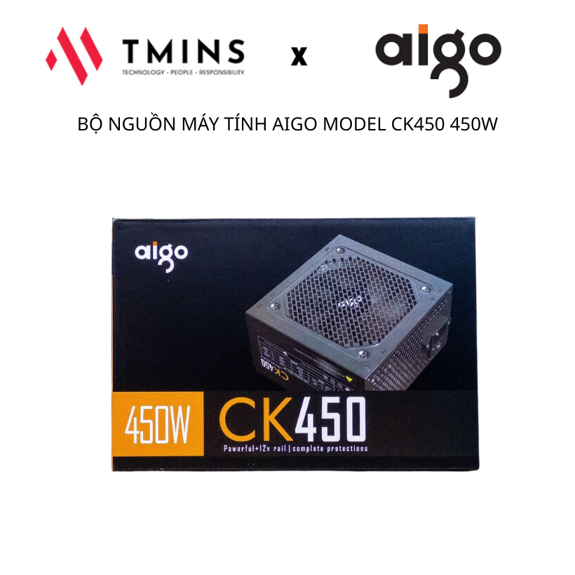 BỘ NGUỒN MÁY TÍNH AIGO MODEL CK450 450W