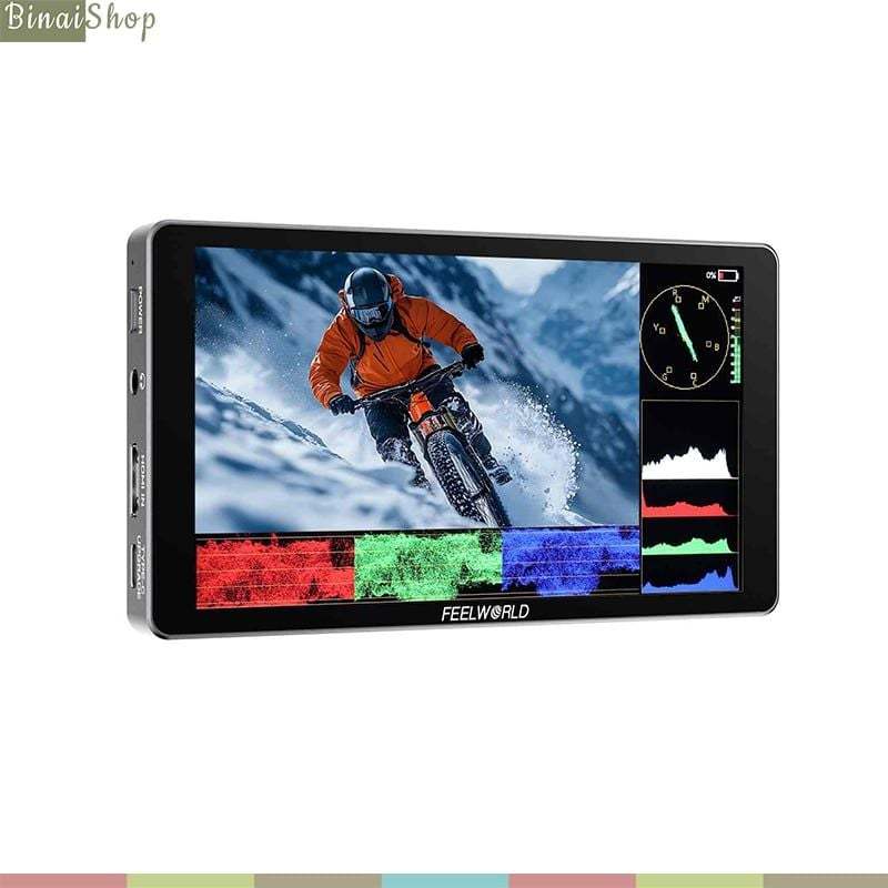 Feelworld P6XL - Monitor Cảm Ứng 6 Inch 1200 Nits Full HD, Pin Tích Hợp, HDR, LUT 3D, HDMI 4K Dành C