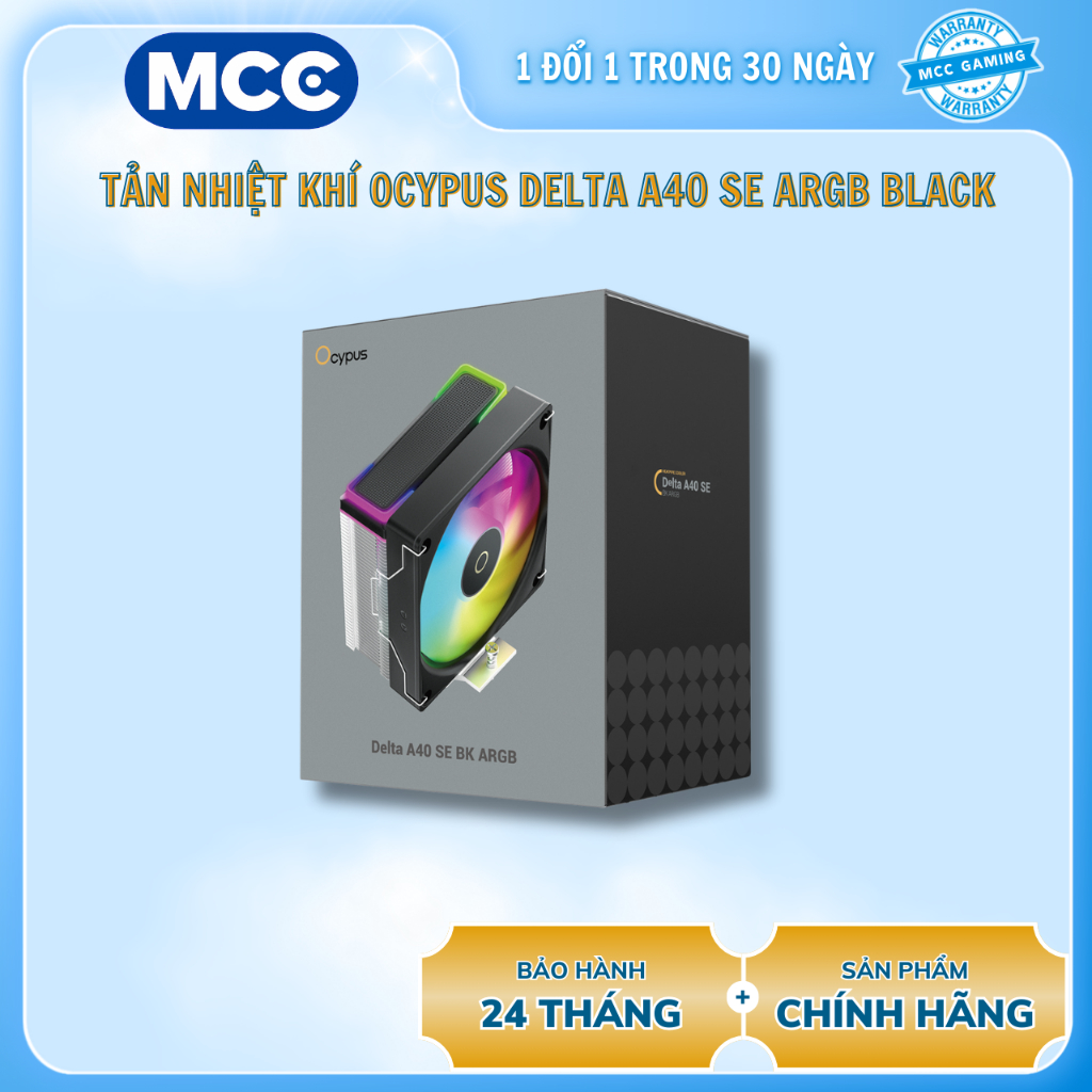Tản nhiệt khí Ocypus Delta A40 SE ARGB Black
