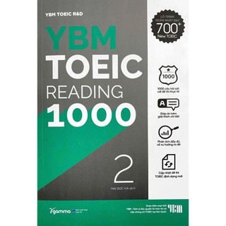 Sách YBM Actual Toeic Tests RC 1000 Vol 2 (gamma books)