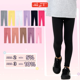 Quần legging dài bé gái từ 2-6 tuổi HTKIDS- chất Rib cotton cao cấp, êm ái và co giãn tốt giúp các bé dễ dàng vận động