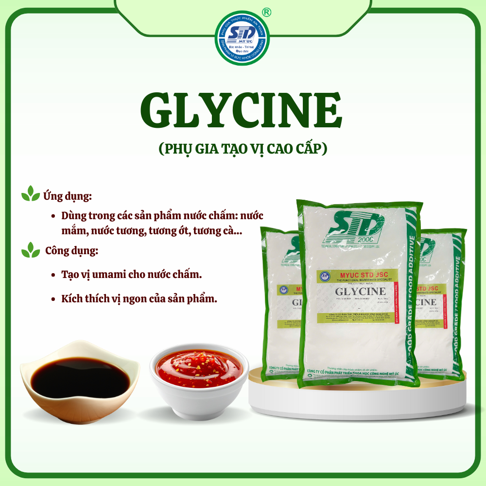 GLYCINE - PHỤ GIA TẠO VỊ CAO CẤP