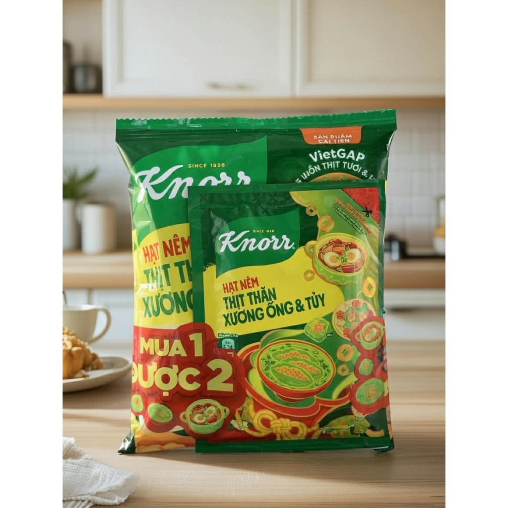 Hạt nêm Knorr 400g + 1 bịch Knorr 136g - Gia vị