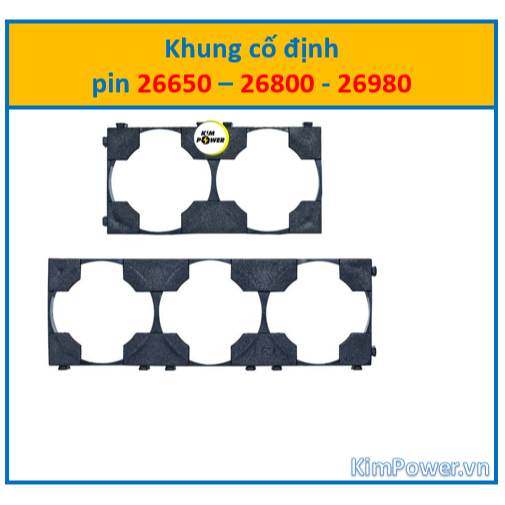 10 cái Khung cố định pin 26650/26800/26980 - 32140/32650 - 33140/33135