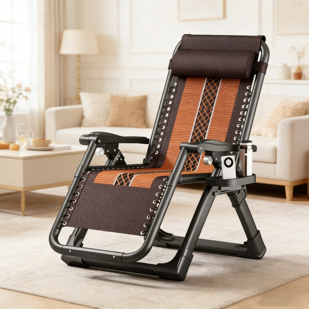 Ghế Xếp Thư Giãn GKSOOK Ghế Gấp Gọn, Được làm bằng vải lụa, mát mẻ và thoáng khí