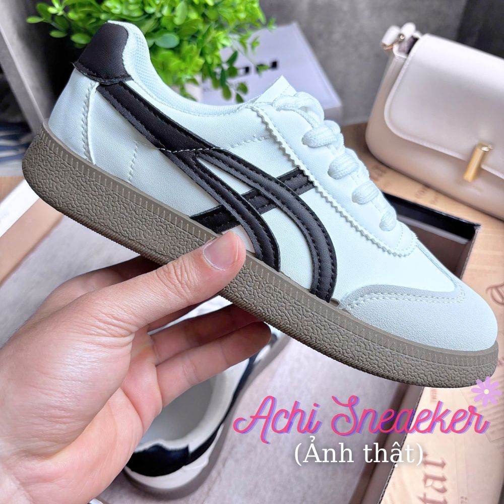 Giày Sneaker Nữ Đế Bệt 2cm – EASY BASIC – Nhẹ Gọn, Dễ Phối Đồ – Tặng Tất