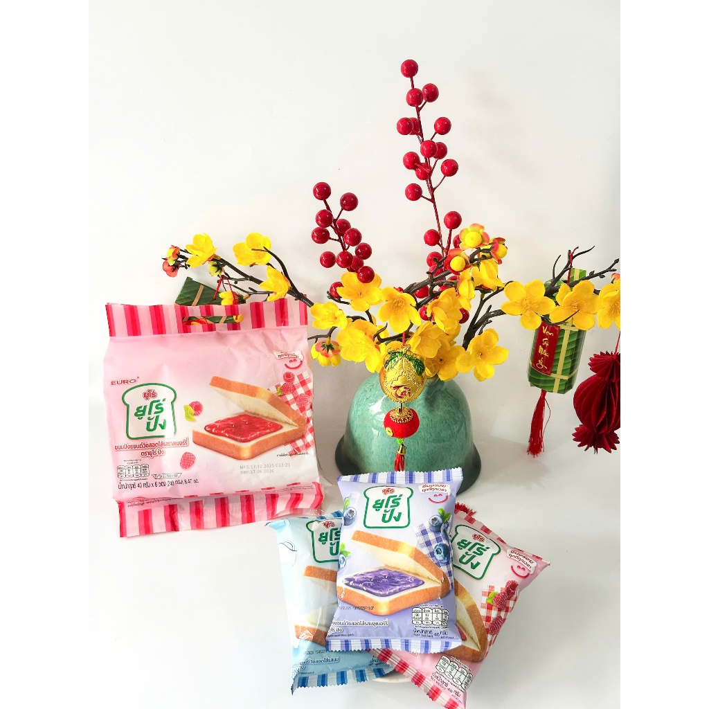 Bánh mì sandwich Thái Lan thương hiêu Euro 240gr (6 cái x 40gr)