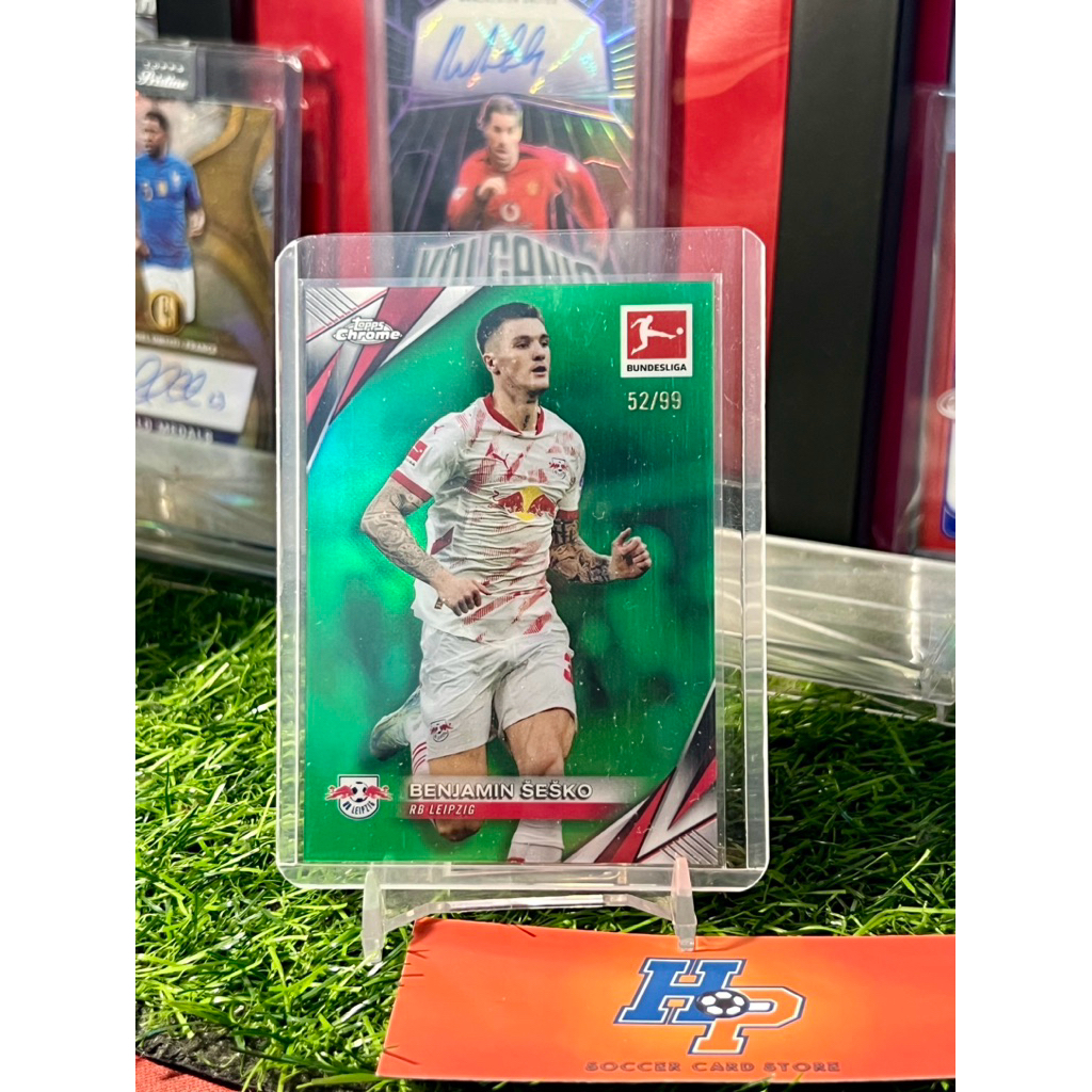 Thẻ bóng đá Benjamin Sesko /99 Topps Chrome Bundesliga 2024/25