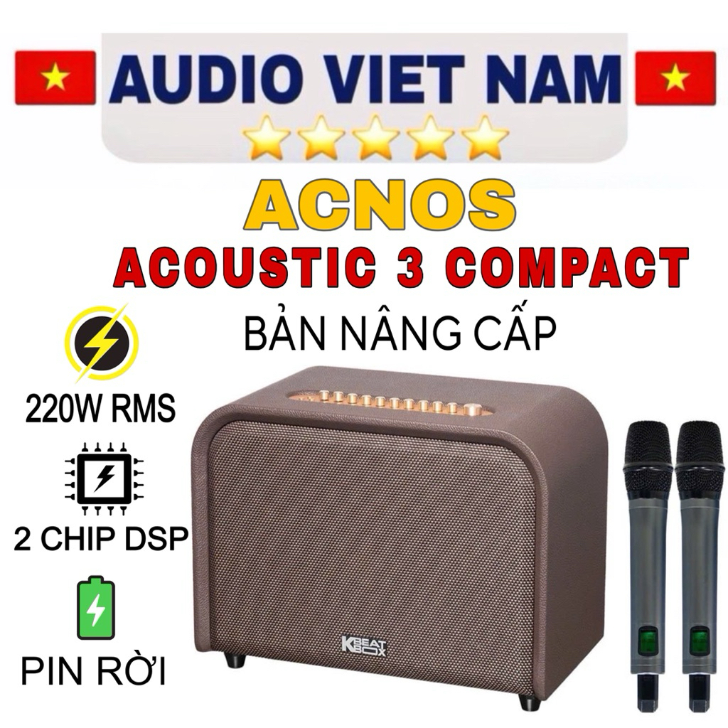 LOA KARAOKE ACOUSTIC 3 Compact, acnos phiên bản nâng cấp 2 chip DSP sử lý âm thanh, loa sonca media 