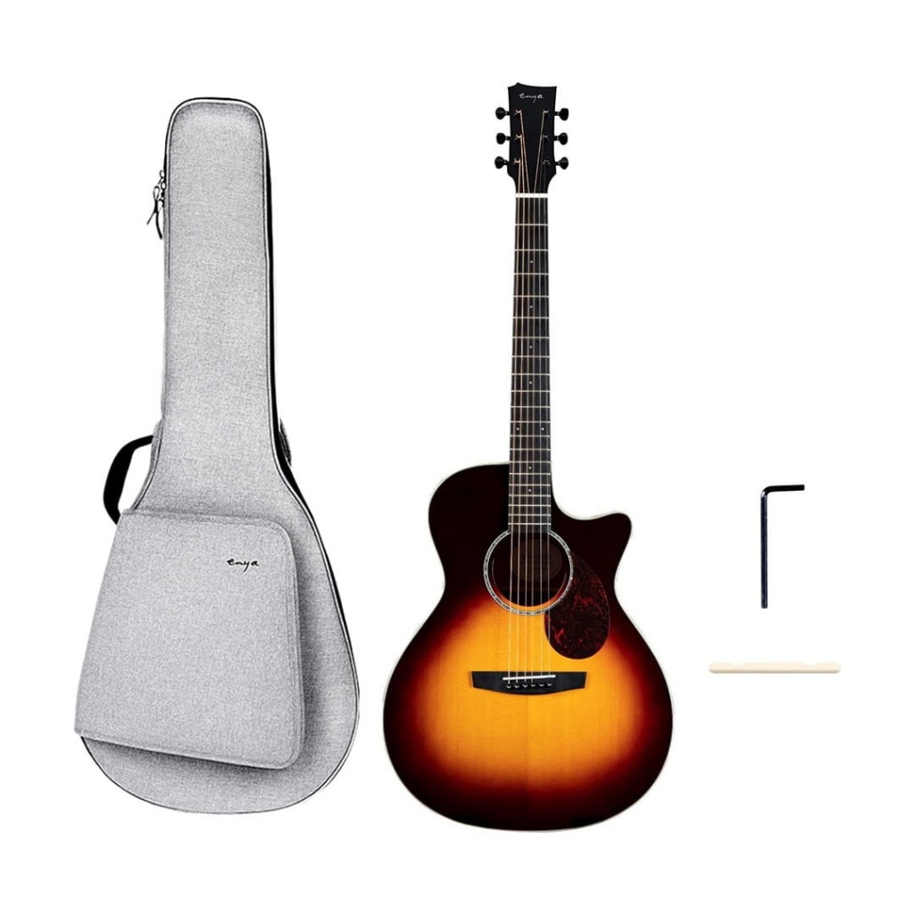 Đàn Guitar Acoustic Enya EGA Q1 Pro EQ SP1 Chính Hãng Đầy Đủ Phụ Kiện