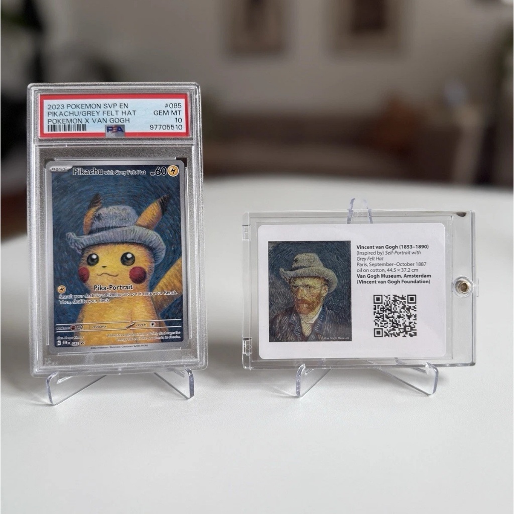 Thẻ PSA 10 Gem Mint English Promo PROMO 085 PIKACHU GREY FELT HAT POKEMON VAN GOGH d66 78e