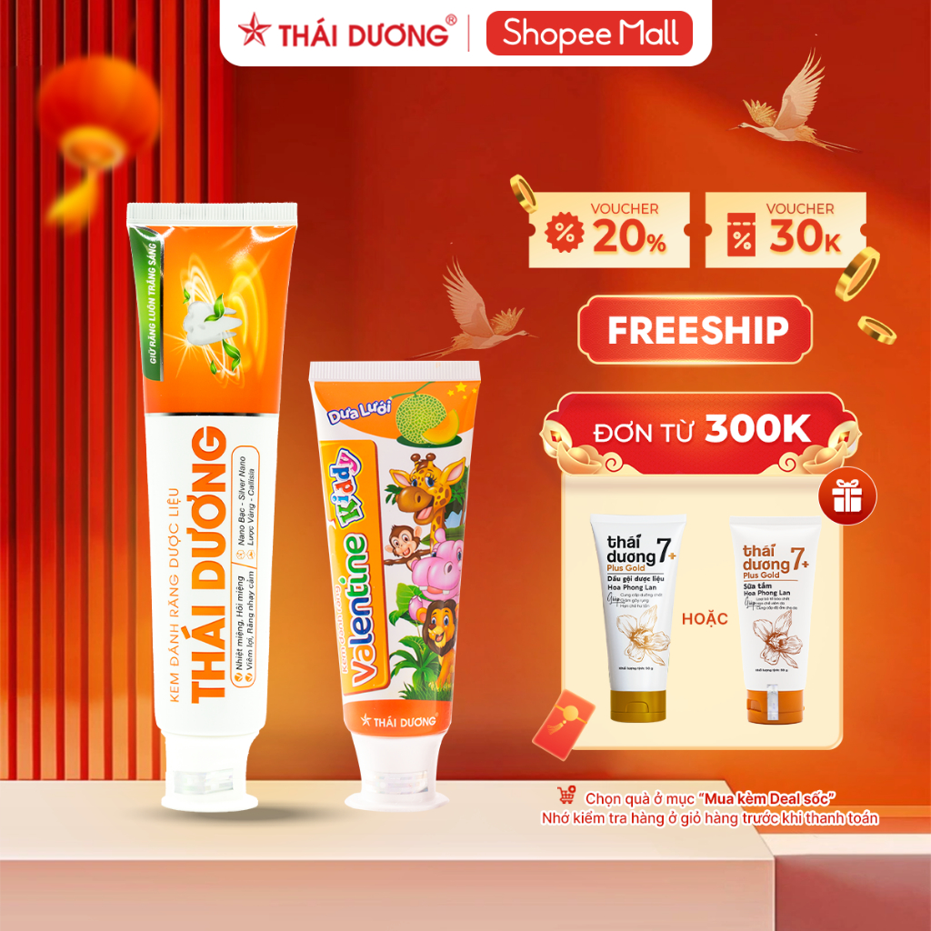 Kem đánh răng dược liệu Sao Thái Dương 150g - Sao Thái Dương