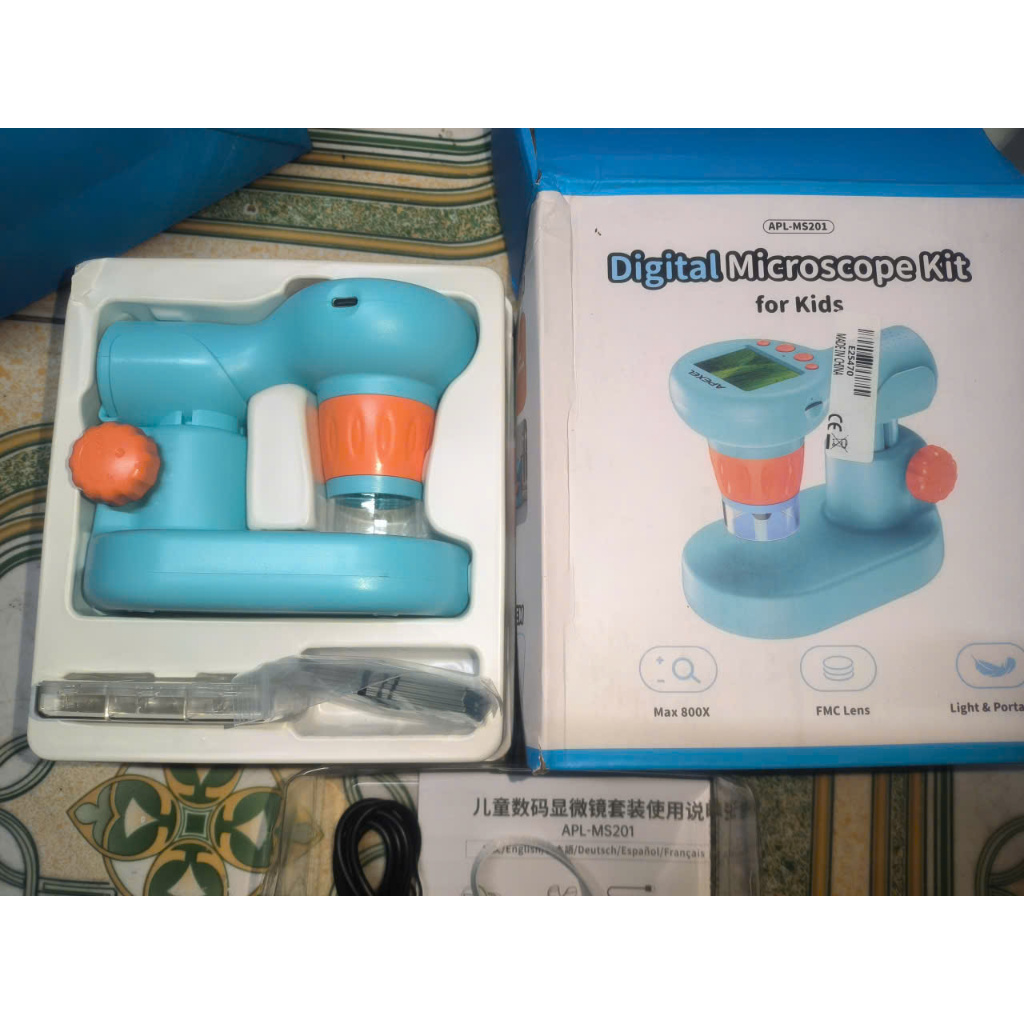 Kính hiển vi kỹ thuật sô hãng APEXEL APL-MS201, pin sạc, màn hình 2inch, thẻ nhớ 32GB