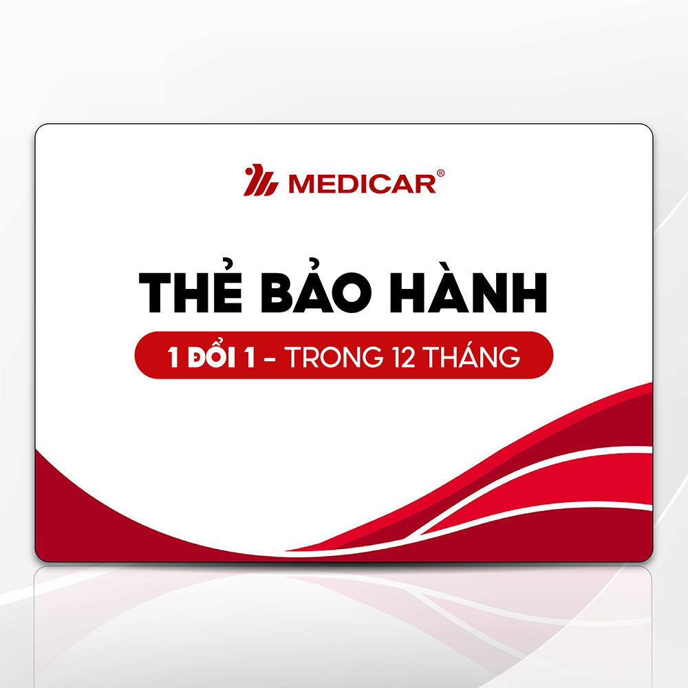 THẺ BẢO HÀNH 1 ĐỔI 1 TRONG VÒNG 12 THÁNG - MEDICAR