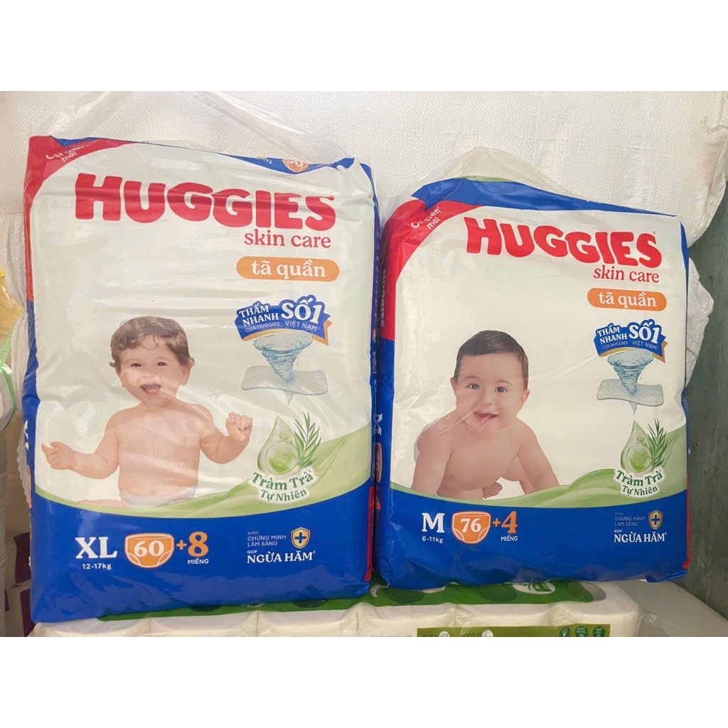 Tã Dán Huggies Platinum Nature Made Size NB64<1 tháng/XS70<5kg/size S4-8kg
