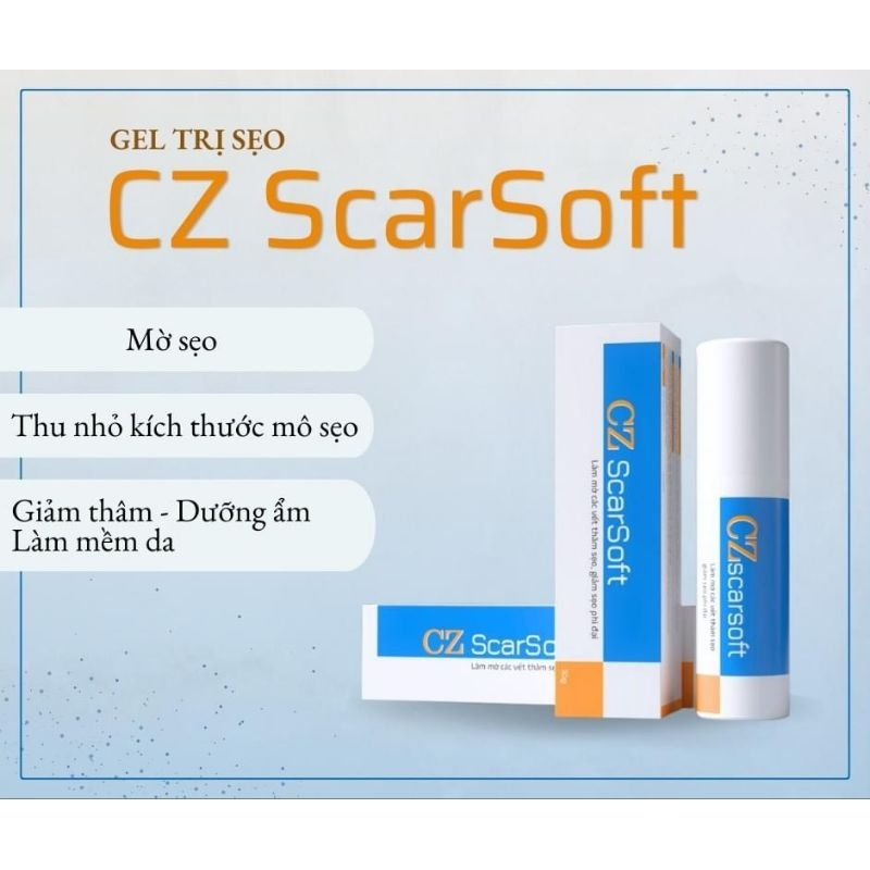 [CHÍNH HÃNG] Gel liền sẹo CZ ScarSoft 30g giúp làm mờ sẹo,mờ thâm